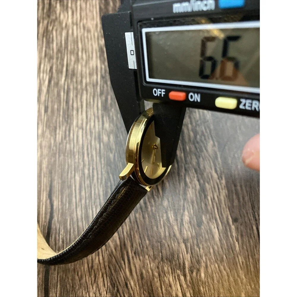 Jostens watch Black and Gold Tone Swiss Case New Battery
